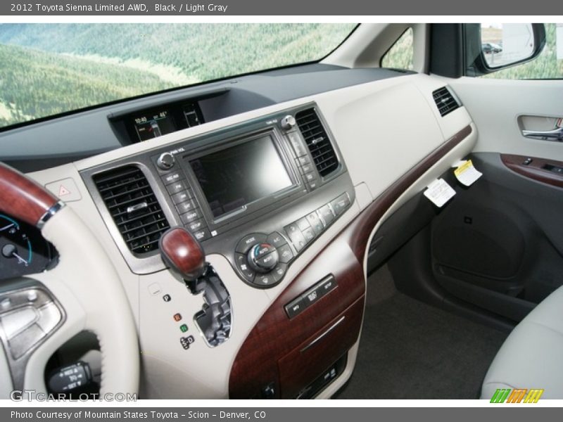 Black / Light Gray 2012 Toyota Sienna Limited AWD