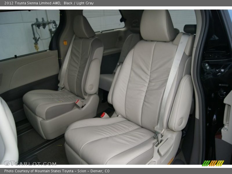 Rear Seat of 2012 Sienna Limited AWD