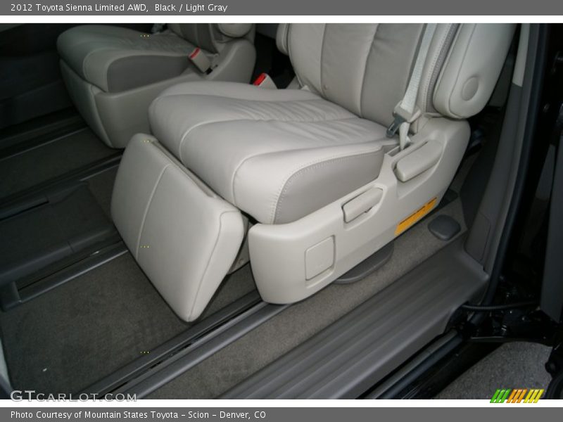Rear Seat of 2012 Sienna Limited AWD