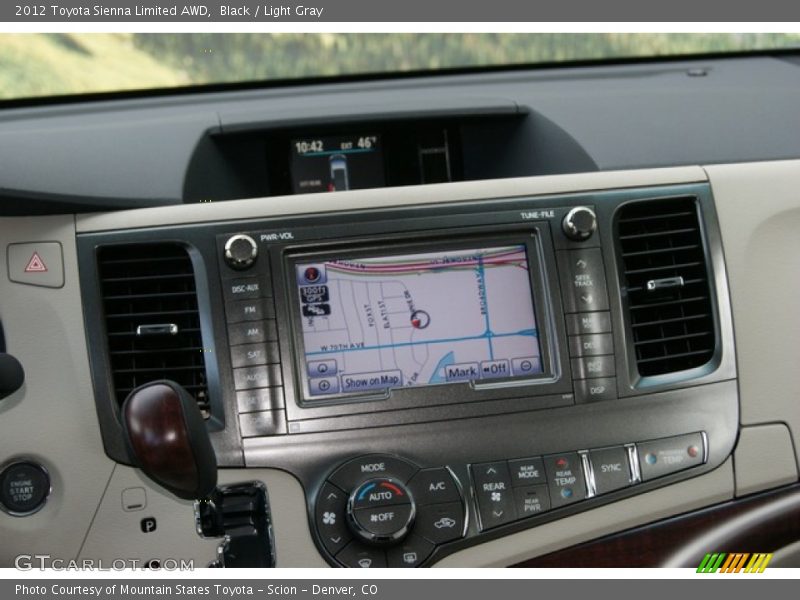 Navigation of 2012 Sienna Limited AWD