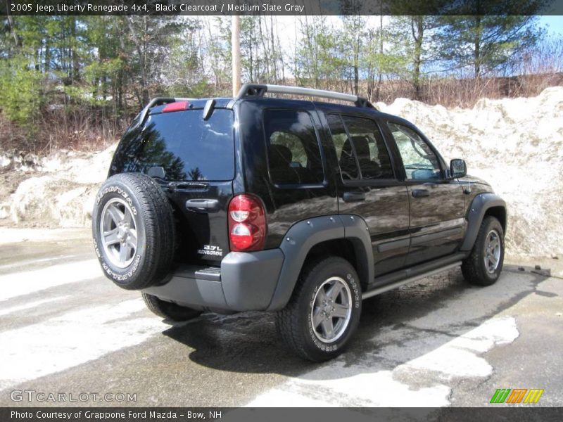 Black Clearcoat / Medium Slate Gray 2005 Jeep Liberty Renegade 4x4