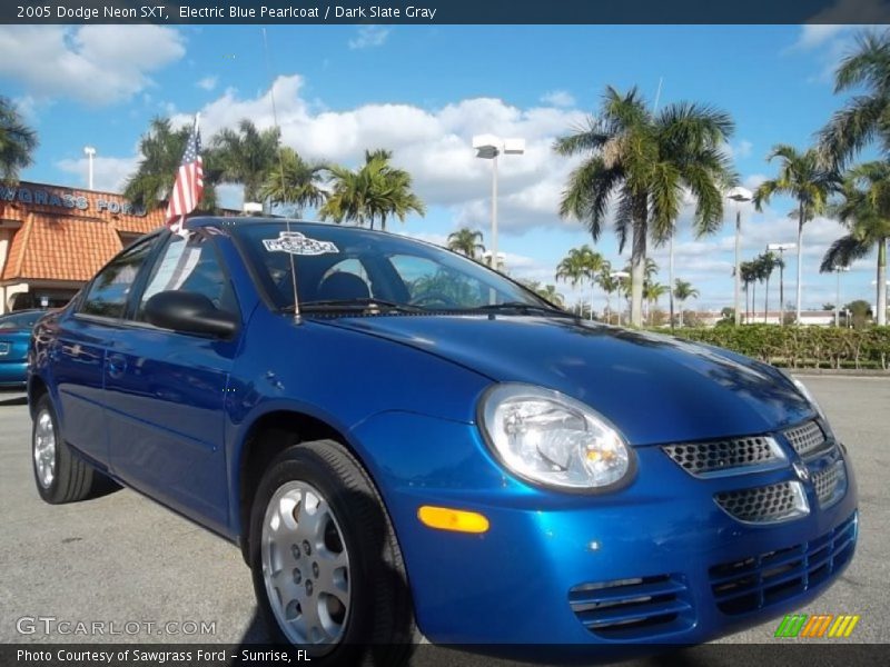 Electric Blue Pearlcoat / Dark Slate Gray 2005 Dodge Neon SXT