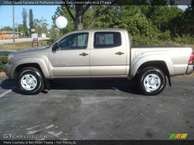 Desert Sand Mica / Taupe 2008 Toyota Tacoma V6 PreRunner Double Cab