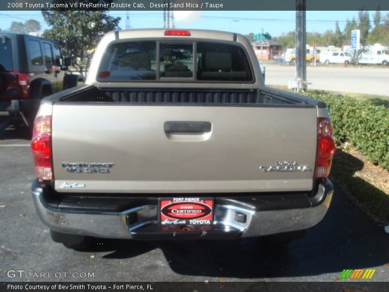 Desert Sand Mica / Taupe 2008 Toyota Tacoma V6 PreRunner Double Cab