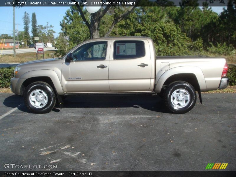 Desert Sand Mica / Taupe 2008 Toyota Tacoma V6 PreRunner Double Cab