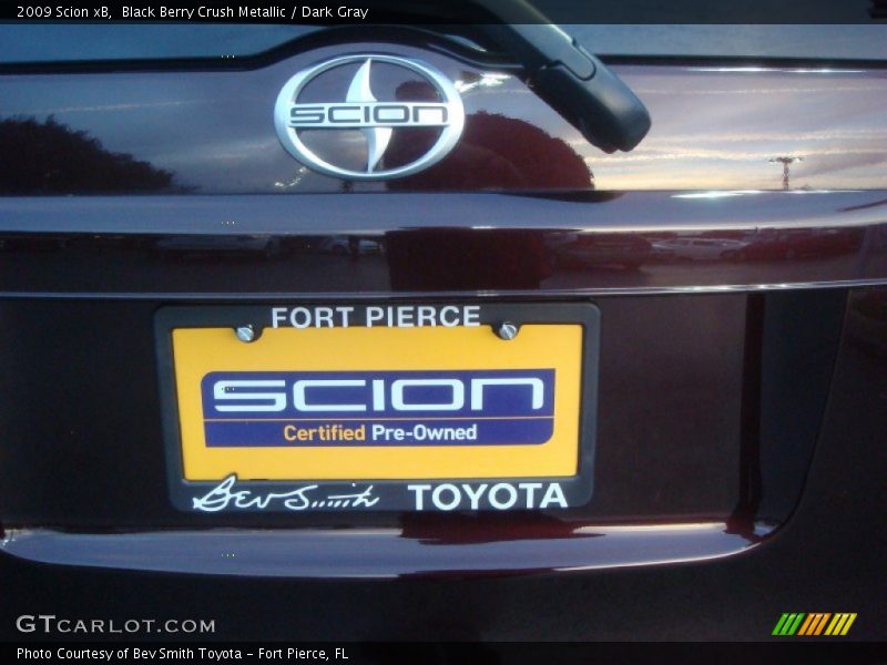 Black Berry Crush Metallic / Dark Gray 2009 Scion xB