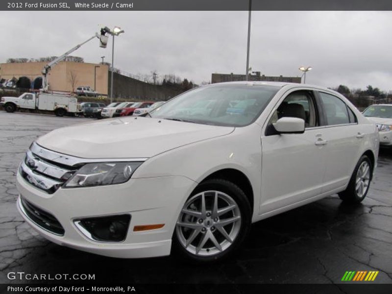 White Suede / Camel 2012 Ford Fusion SEL