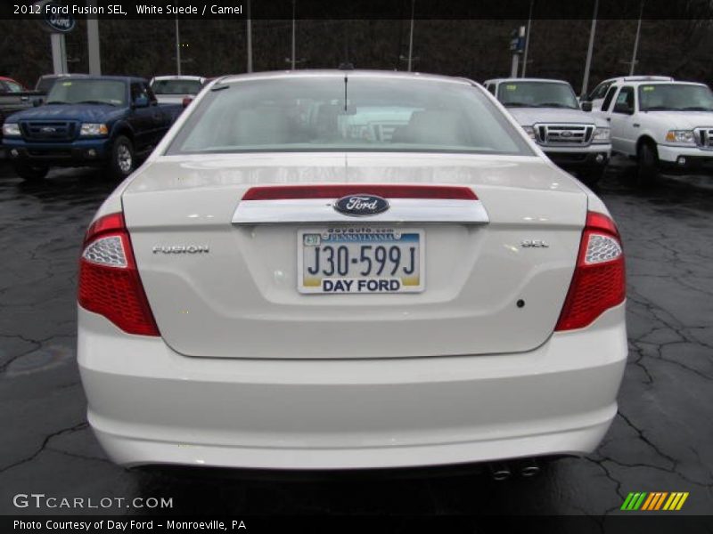 White Suede / Camel 2012 Ford Fusion SEL