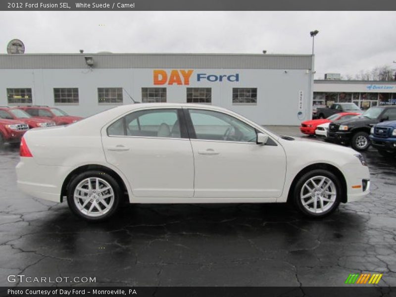 White Suede / Camel 2012 Ford Fusion SEL