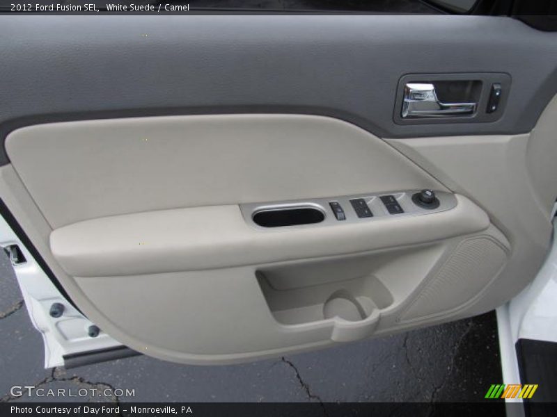 White Suede / Camel 2012 Ford Fusion SEL