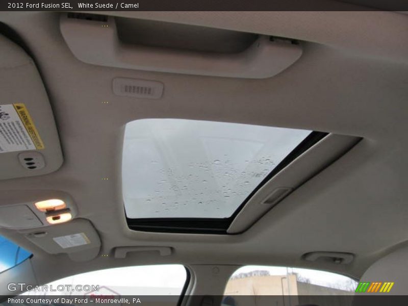 White Suede / Camel 2012 Ford Fusion SEL
