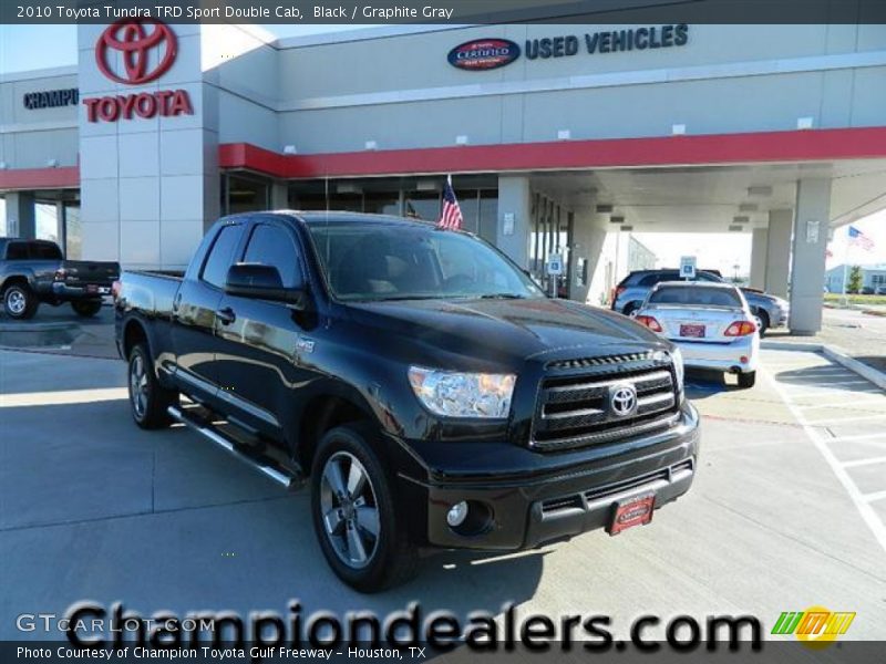 Black / Graphite Gray 2010 Toyota Tundra TRD Sport Double Cab