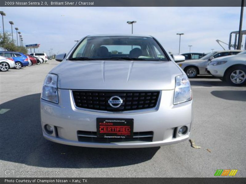 Brilliant Silver / Charcoal 2009 Nissan Sentra 2.0