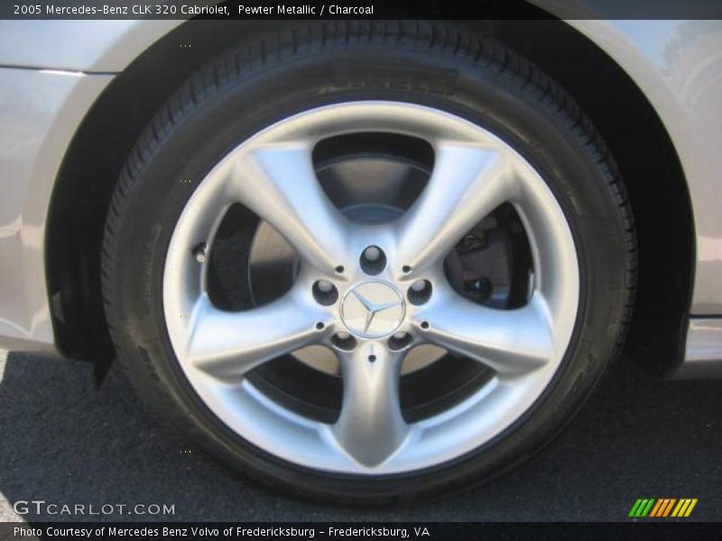 Pewter Metallic / Charcoal 2005 Mercedes-Benz CLK 320 Cabriolet