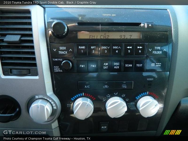 Black / Graphite Gray 2010 Toyota Tundra TRD Sport Double Cab