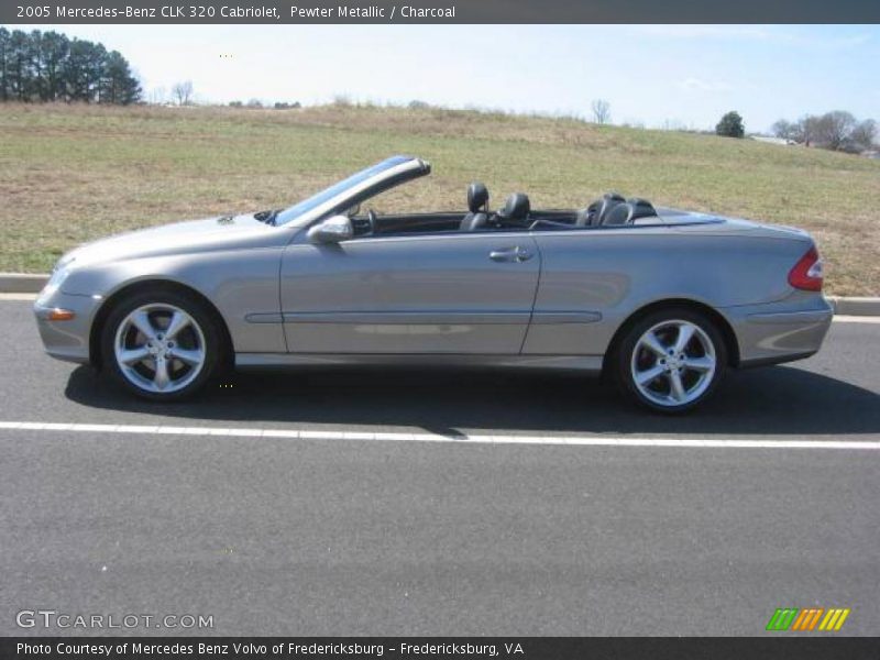 Pewter Metallic / Charcoal 2005 Mercedes-Benz CLK 320 Cabriolet