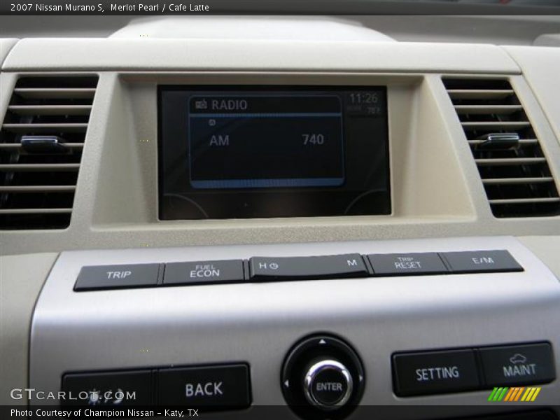 Merlot Pearl / Cafe Latte 2007 Nissan Murano S