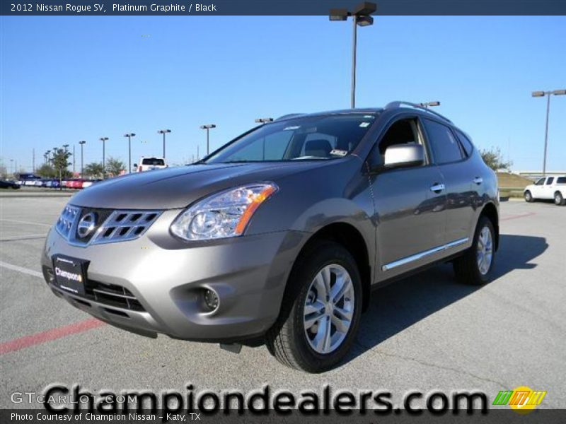 Platinum Graphite / Black 2012 Nissan Rogue SV