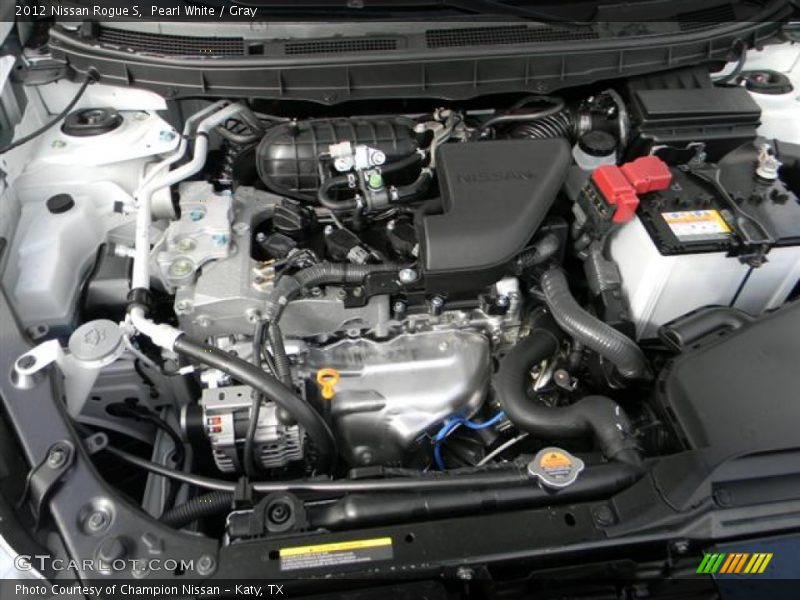 Pearl White / Gray 2012 Nissan Rogue S