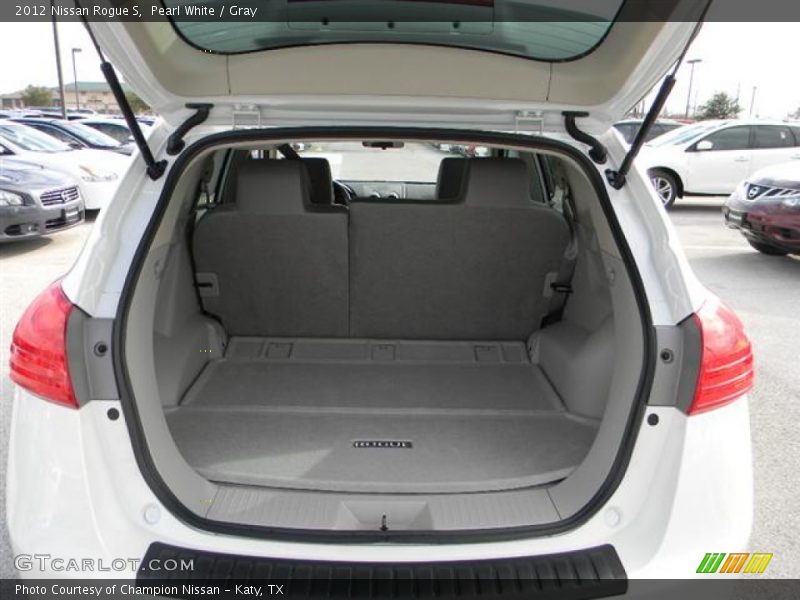 Pearl White / Gray 2012 Nissan Rogue S