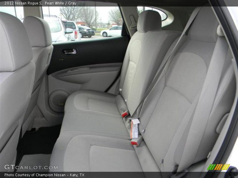 Pearl White / Gray 2012 Nissan Rogue S