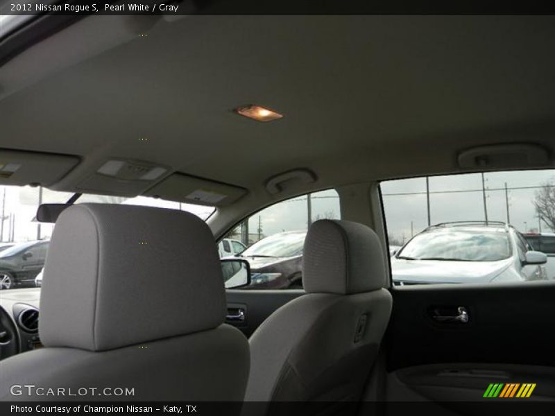 Pearl White / Gray 2012 Nissan Rogue S