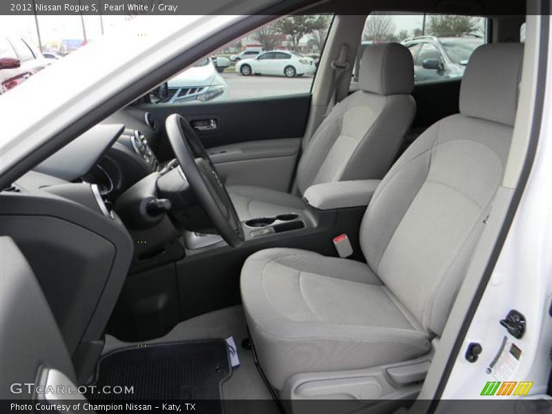 Pearl White / Gray 2012 Nissan Rogue S