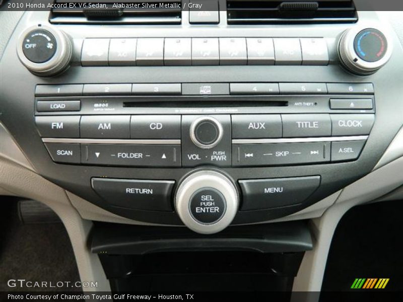 Audio System of 2010 Accord EX V6 Sedan