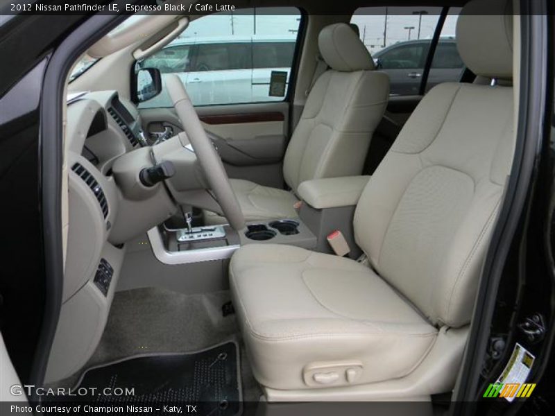  2012 Pathfinder LE Cafe Latte Interior