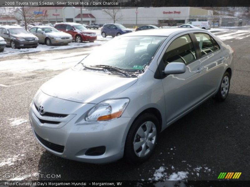 Silver Streak Mica / Dark Charcoal 2008 Toyota Yaris S Sedan