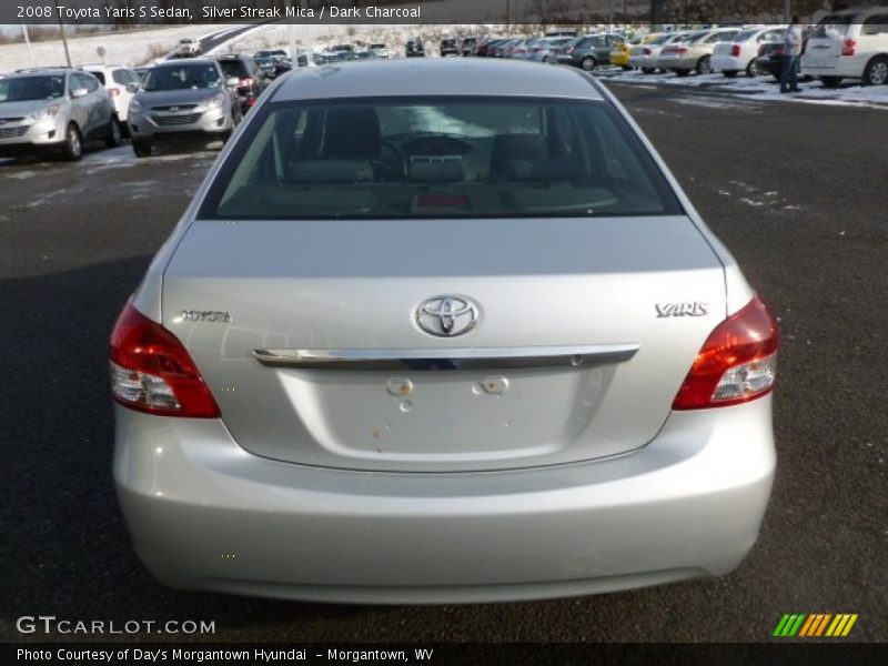 Silver Streak Mica / Dark Charcoal 2008 Toyota Yaris S Sedan