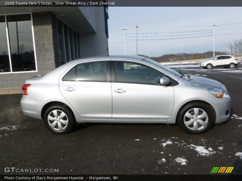 Silver Streak Mica / Dark Charcoal 2008 Toyota Yaris S Sedan