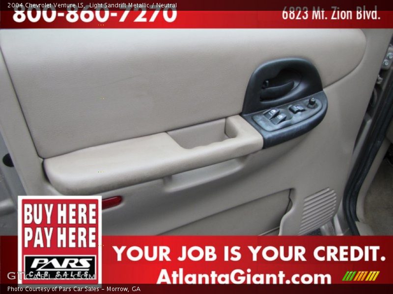 Light Sandrift Metallic / Neutral 2004 Chevrolet Venture LS