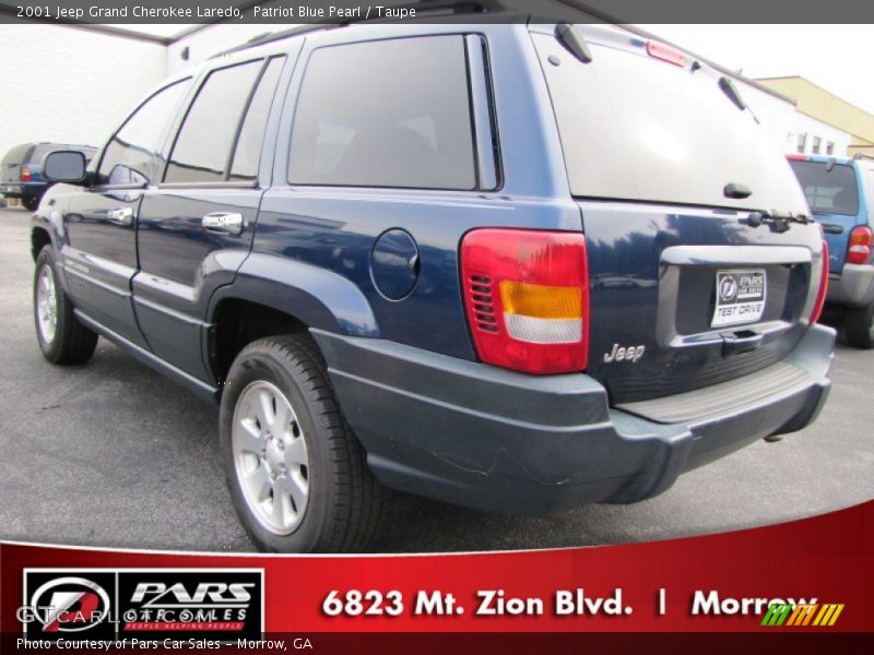 Patriot Blue Pearl / Taupe 2001 Jeep Grand Cherokee Laredo