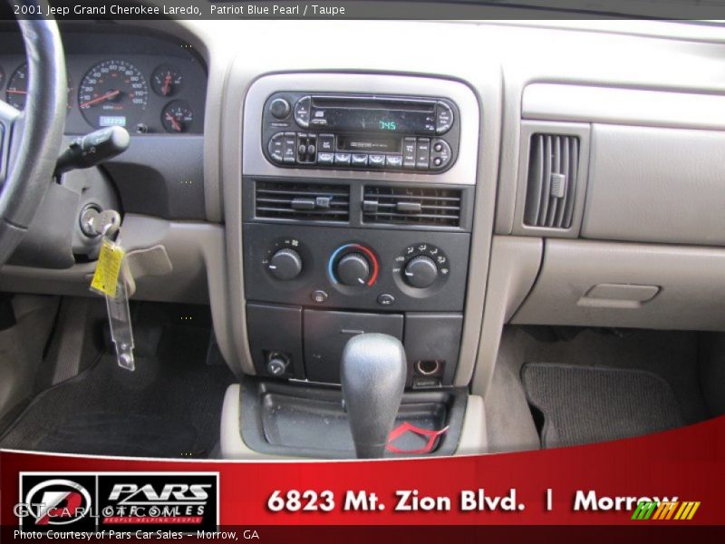 Patriot Blue Pearl / Taupe 2001 Jeep Grand Cherokee Laredo