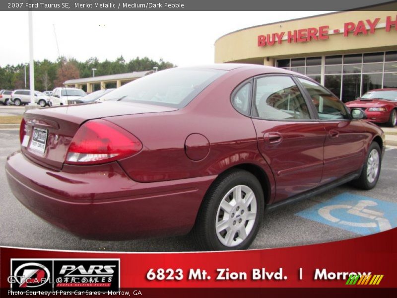 Merlot Metallic / Medium/Dark Pebble 2007 Ford Taurus SE