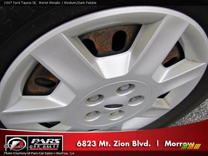 Merlot Metallic / Medium/Dark Pebble 2007 Ford Taurus SE