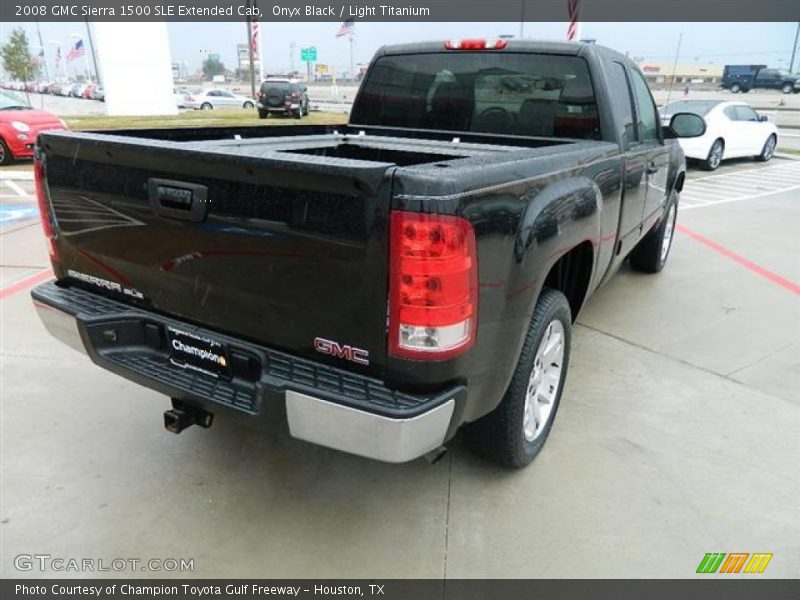 Onyx Black / Light Titanium 2008 GMC Sierra 1500 SLE Extended Cab