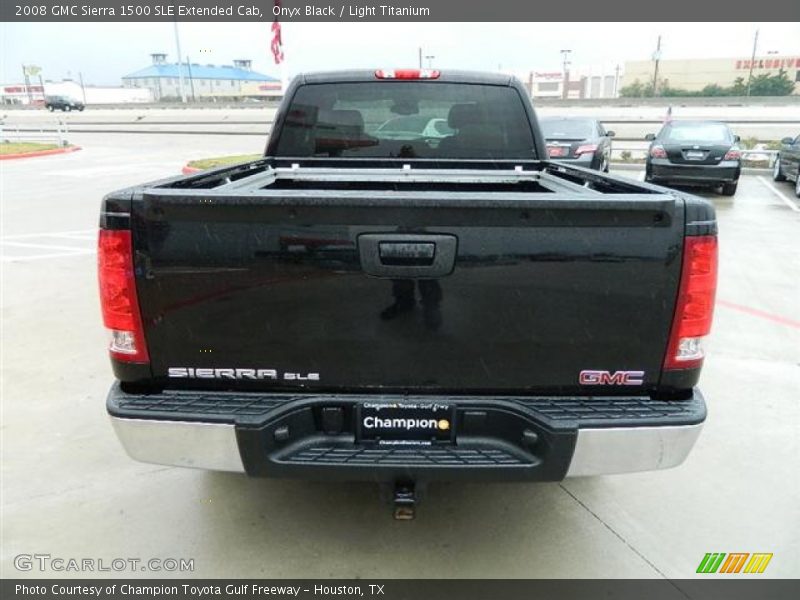 Onyx Black / Light Titanium 2008 GMC Sierra 1500 SLE Extended Cab