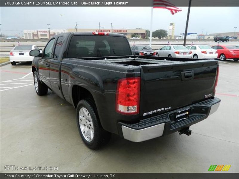 Onyx Black / Light Titanium 2008 GMC Sierra 1500 SLE Extended Cab