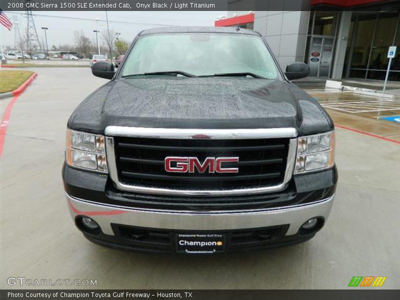 Onyx Black / Light Titanium 2008 GMC Sierra 1500 SLE Extended Cab