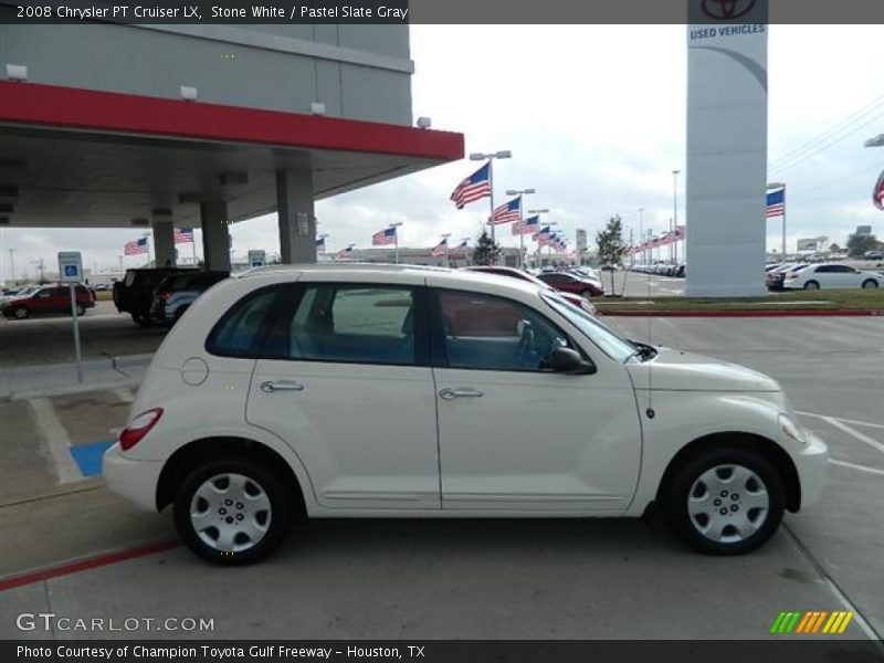 Stone White / Pastel Slate Gray 2008 Chrysler PT Cruiser LX