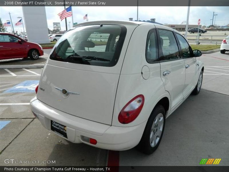Stone White / Pastel Slate Gray 2008 Chrysler PT Cruiser LX
