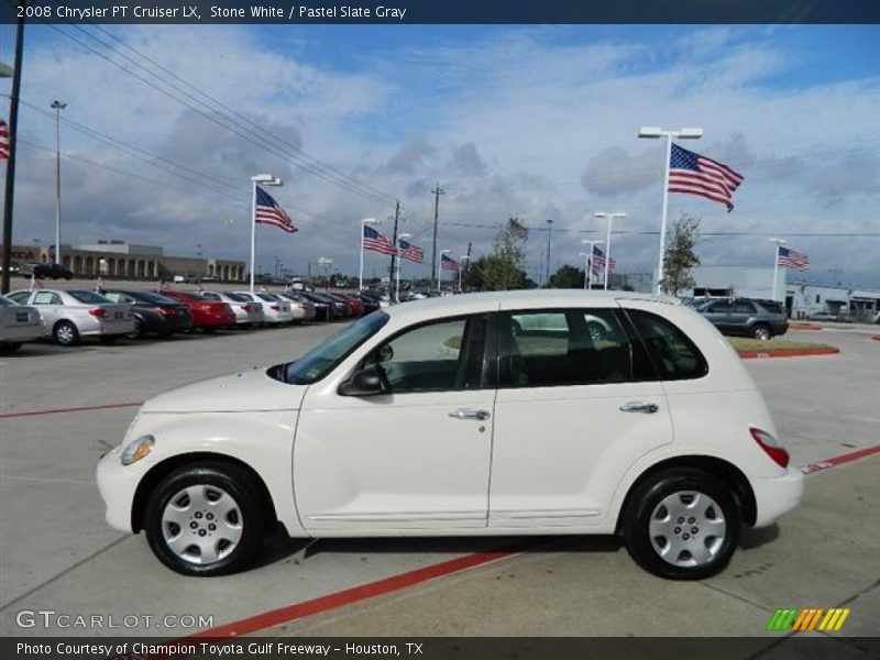 Stone White / Pastel Slate Gray 2008 Chrysler PT Cruiser LX