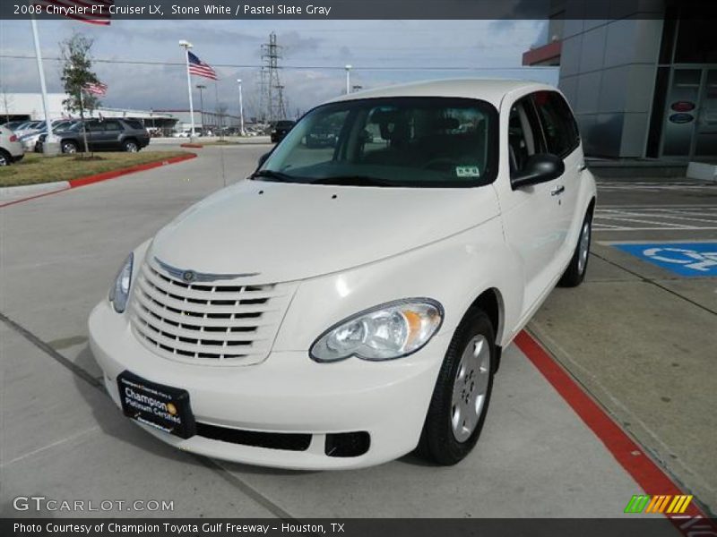Stone White / Pastel Slate Gray 2008 Chrysler PT Cruiser LX