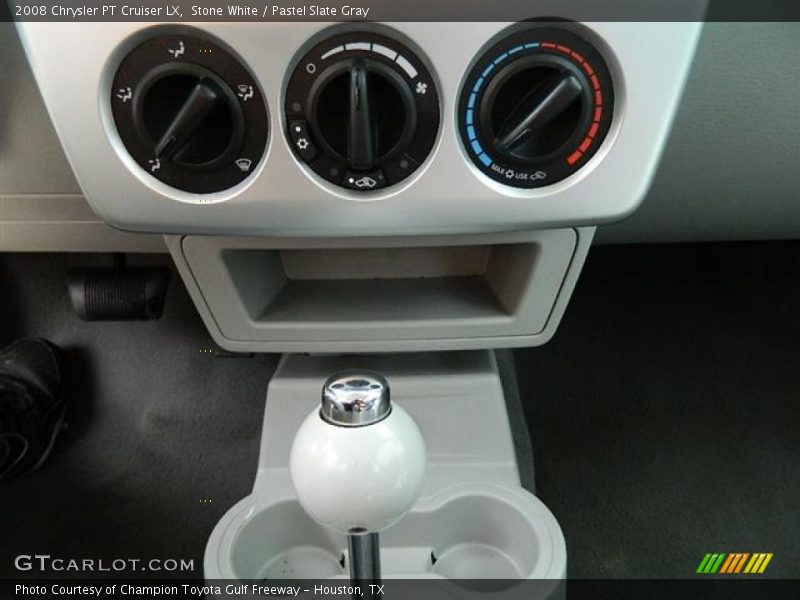 Stone White / Pastel Slate Gray 2008 Chrysler PT Cruiser LX