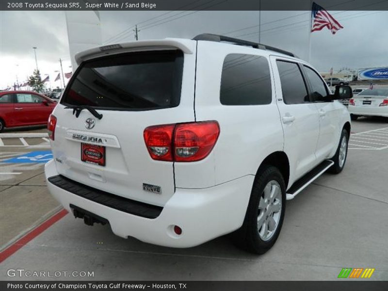 Super White / Sand Beige 2008 Toyota Sequoia SR5