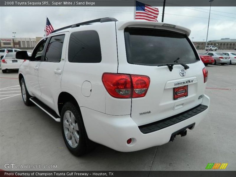 Super White / Sand Beige 2008 Toyota Sequoia SR5