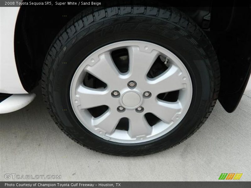 Super White / Sand Beige 2008 Toyota Sequoia SR5