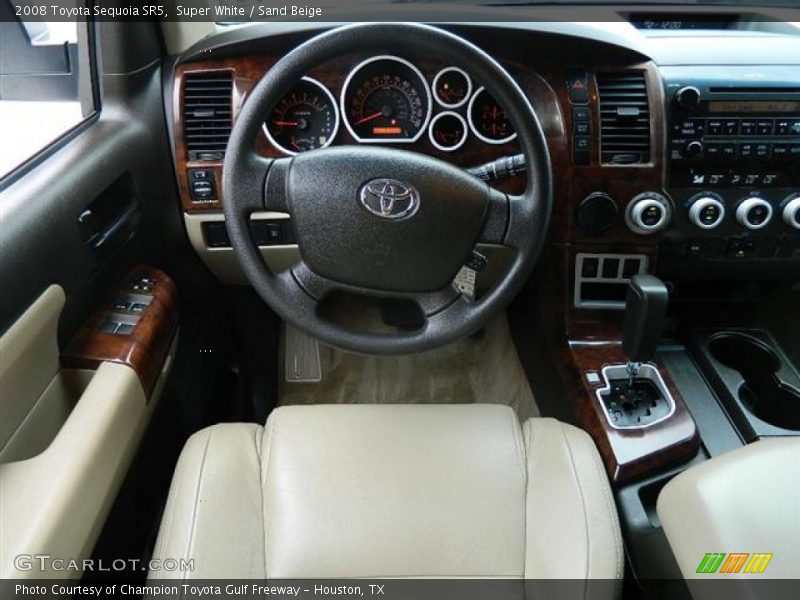 Super White / Sand Beige 2008 Toyota Sequoia SR5